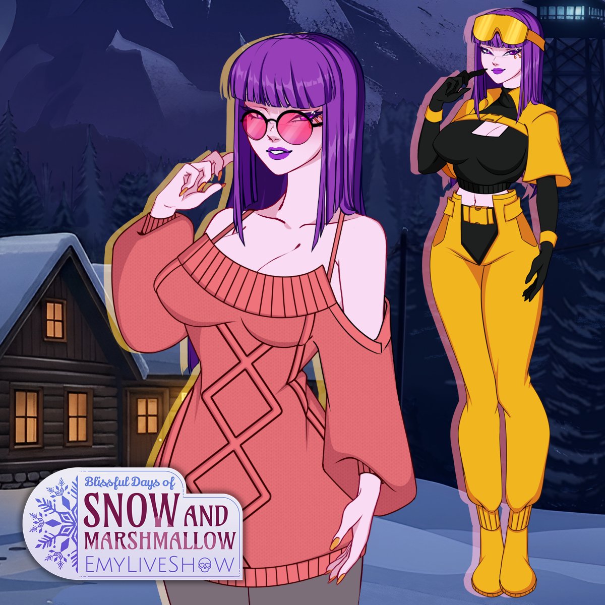 emystudio's tweet photo. Winter fashion with Six! The bright and extravagant Alien Queen wants to research Earth resorts 👽

#WishlistWednesday https://t.co/e2Kdisd94G