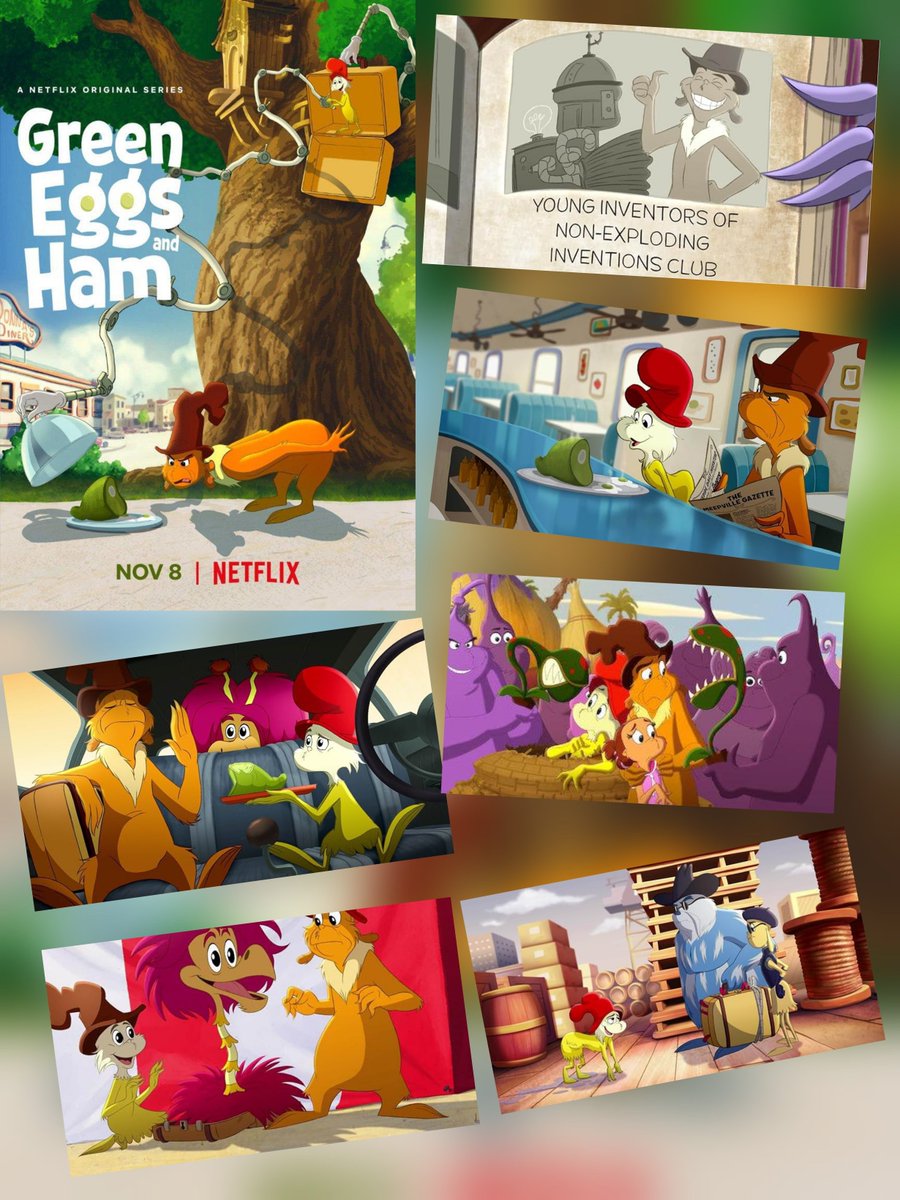 TallyMichelle4's tweet photo. #Bales2026FilmChallenge
#FilmX
Sep2οΈβ£4οΈβ£
Muppets , #JimHenson or Dr. Seuss
#GreenEggsAndHam (2019β2022)
Guy-Am-I is a neurotic, cautious inventor, Sam-I-Am is a happy-go-lucky thief. After Sam steals a rare chickeraffe, their paths merge. https://t.co/7F93Qy1nrg