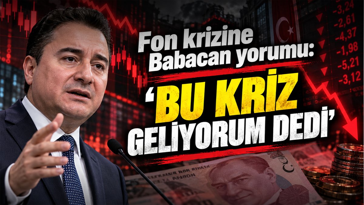 YenicagGazetesi's tweet photo. Fon krizine Ali Babacan’dan dikkat çeken yorum:

“Bu kriz geliyorum dedi.”

https://t.co/Pij9Cq73EE https://t.co/IX9EPPzTL6