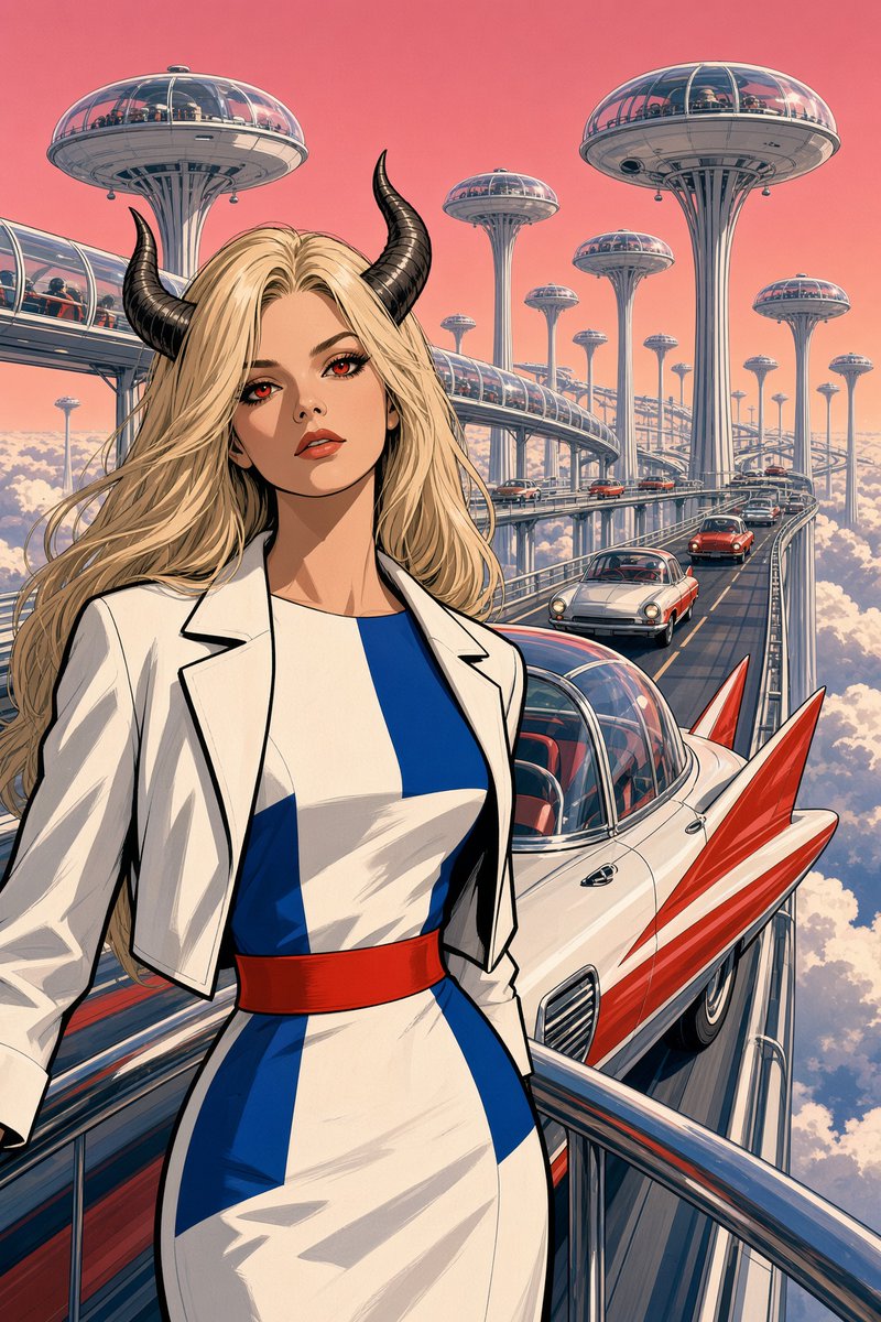 LordFullGamut's tweet photo. 64 years ago today The Jetsons premiered on ABC in color.

Upload your photo. Grok rolls you as a space-age commuter. Same face. Not a lookalike.

#OnThisDay #TheJetsons #PromptShare https://t.co/mc3mtcheGC