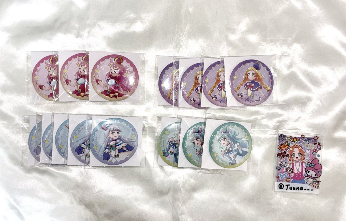 Tuuna___'s tweet photo. 【交換／譲渡】プリキュア 映画名探偵プリキュア プリティストア 缶バッジ  たんプリ 

【譲】アルカナ3 エクレール9 アイドル1 ウインク7 ズキューン12 キッス3 ワンダフル3 フレンディ4 ニャミー5 リリアン3

【求】アンサー＞一部定価+送料

✩アルカナは比率違い等好条件のみ
✩郵送希望 https://t.co/bVRChRDJSo