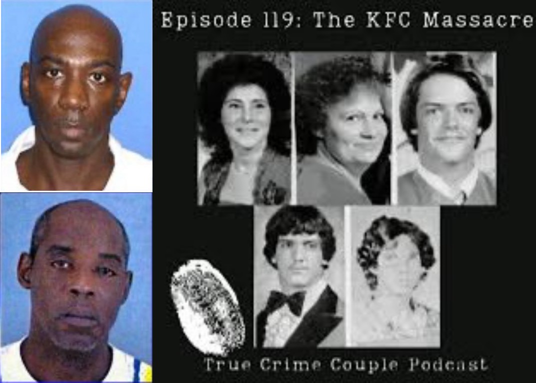 NatCon2022's tweet photo. Today is the 43rd anniversary of the "KFC Massacre" in Kilgore, TX, and the 21st anniversary of when two of the perps were finally caught.

A group of Black males abducted and murdered five Whites.  The case remains open and police believe there is still a third at-large perp. https://t.co/ZZvhez1dki