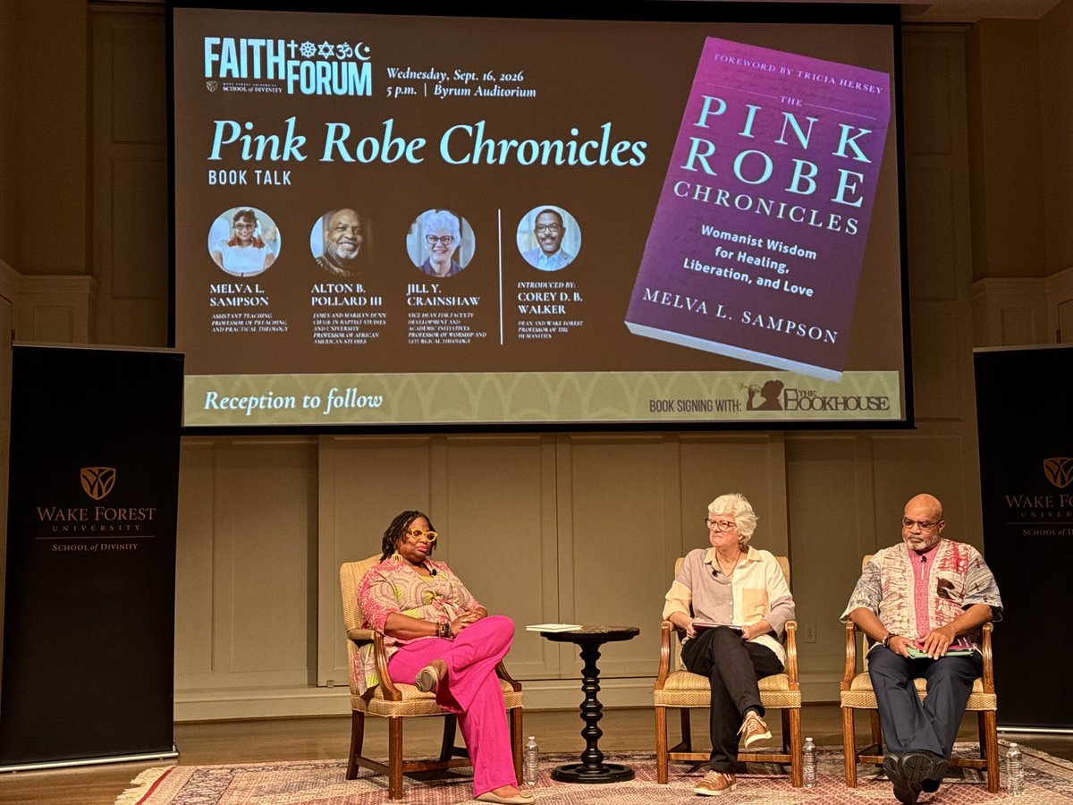WakeDiv's tweet photo. We recently hosted an inspiring book talk on The Pink Robe Chronicles: Womanist Wisdom for Healing, Liberation, and Love with the incredible author Rev. Dr. Melva L. Sampson.

If you missed it, don't worry! You can watch the full conversation here: https://t.co/Yb8dqqQrNU https://t.co/EAXx1B1glo