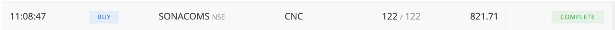 SubodhInsights's tweet photo. 📊 #NewPosition : LONG in #SONACOMS @ 821.71       

SL: PDL

Note: Not a Buy/Sell Recommendation https://t.co/yZw0IE9BoY