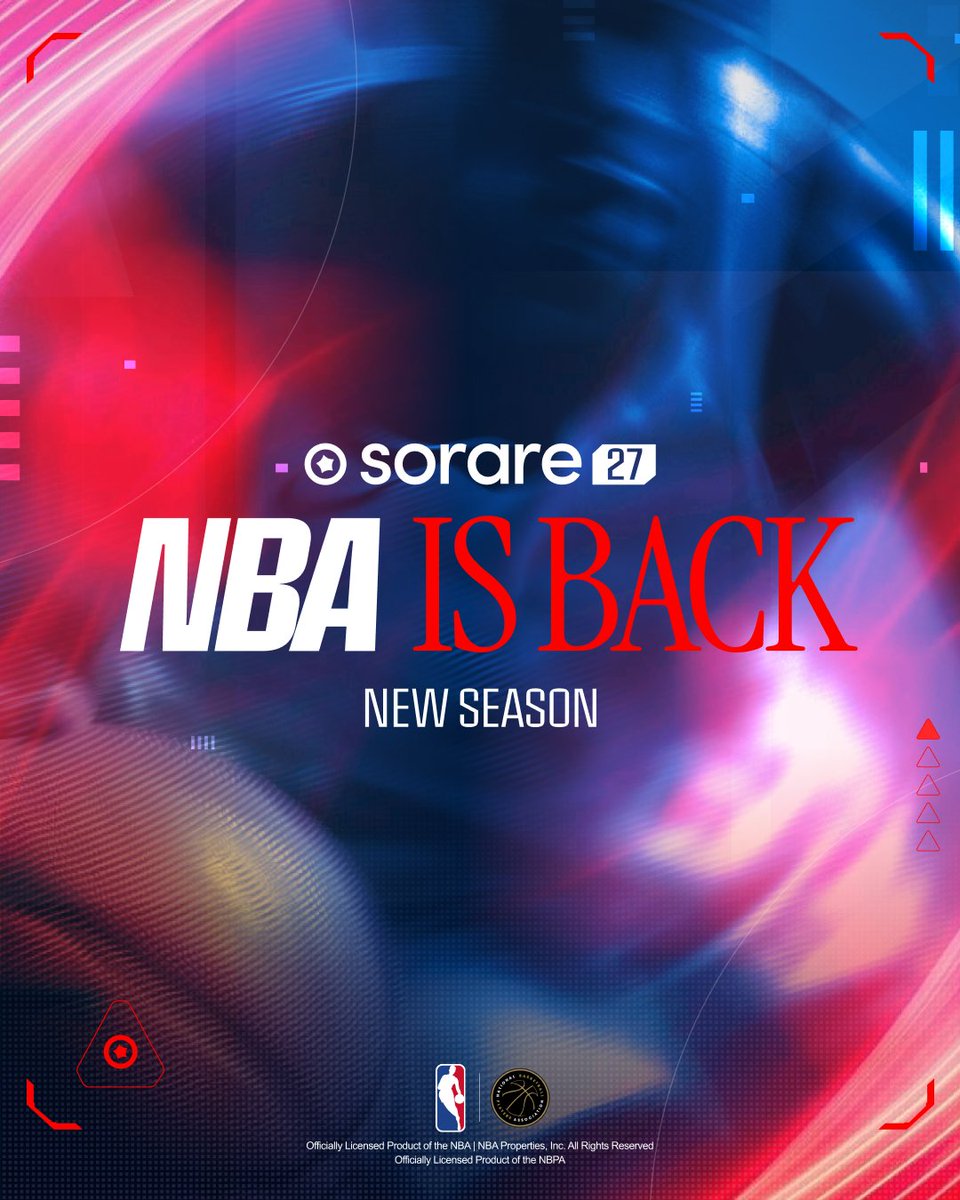 SorareUS's tweet photo. 🏀 NBA IS BACK: SORARE 27 GAMEPLAY ANNOUNCEMENT

⭐ New Star System
🔥 Pro Streaks take center stage
🪜 Monthly Ladder: $10K top reward at launch
🚀 3x Pro Streak rewards for the first 15 days
✨ New cards + Shiny Editions
🛠️ Crafting enters the Star era
🏟️ More ways to compete across every scarcity

Early Access starts October 6

Everything you need to know 👇
