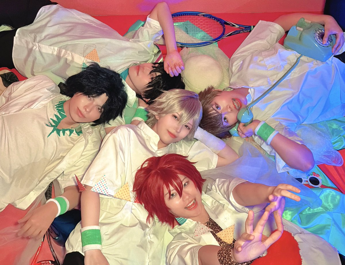 toma_sukesuke's tweet photo. ※ Cosplay / 🎾👑

本日‼️‼️
初ｻﾞｲ前、四天併せでどんちゃんバカ騒ぎしておりました🥳✨️
笑いが絶えないメンバーで本当に幸💚💛
ありがとうございましたｯ✨️

#アコスタ池袋 https://t.co/v2j62Ixo0V