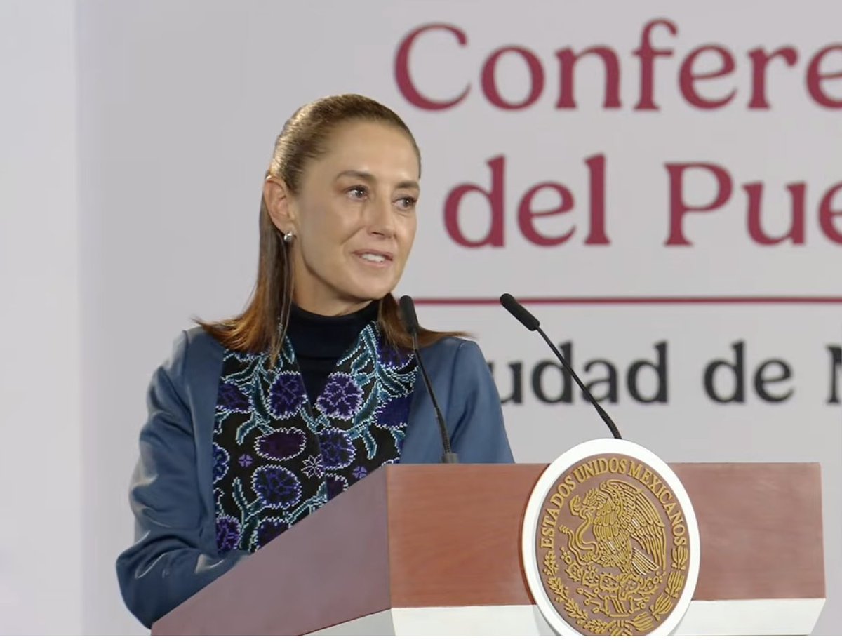 TorresAnye's tweet photo. "Yo podría decir: es muy difícil vivir junto a un país  que tiene un nivel tan alto de consumo de drogas ilícitas o podría decir: es muy difícil vivir junto a un país que tiene tanta producción de armas, pero no lo voy a decir", señaló la presidenta Claudia Sheinbaum a Trump. https://t.co/z7eVeoWjQP