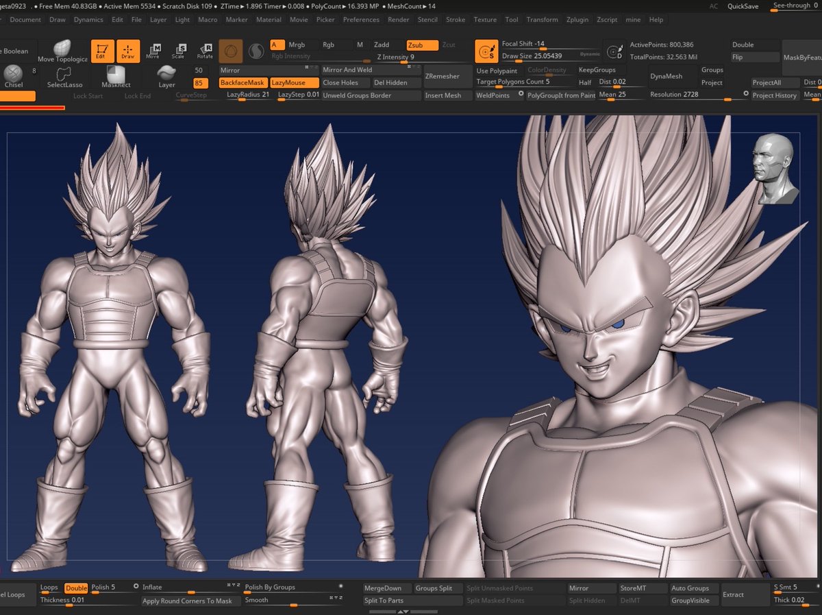 Zi_ming33's tweet photo. vegeta WIP https://t.co/4oyglba7Q1