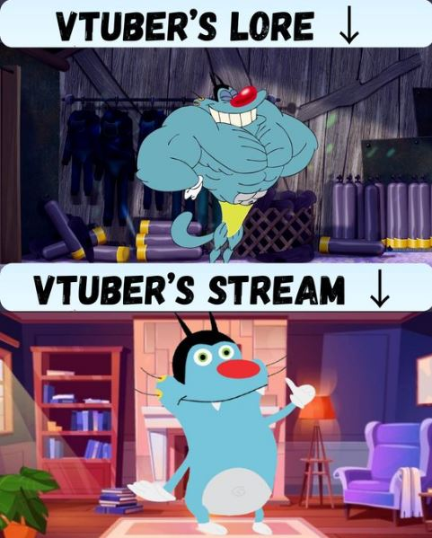 AnnieVtubeiii's tweet photo. In the lore, we’re cosmic gods, but on stream it’s all cozy vibes and pure chaos!  What’s your favorite VTuber lore vs. reality moment? 

#VTuber #ENVtuber #VTuberMemes #VTuberUprising https://t.co/PNprEy0UwE