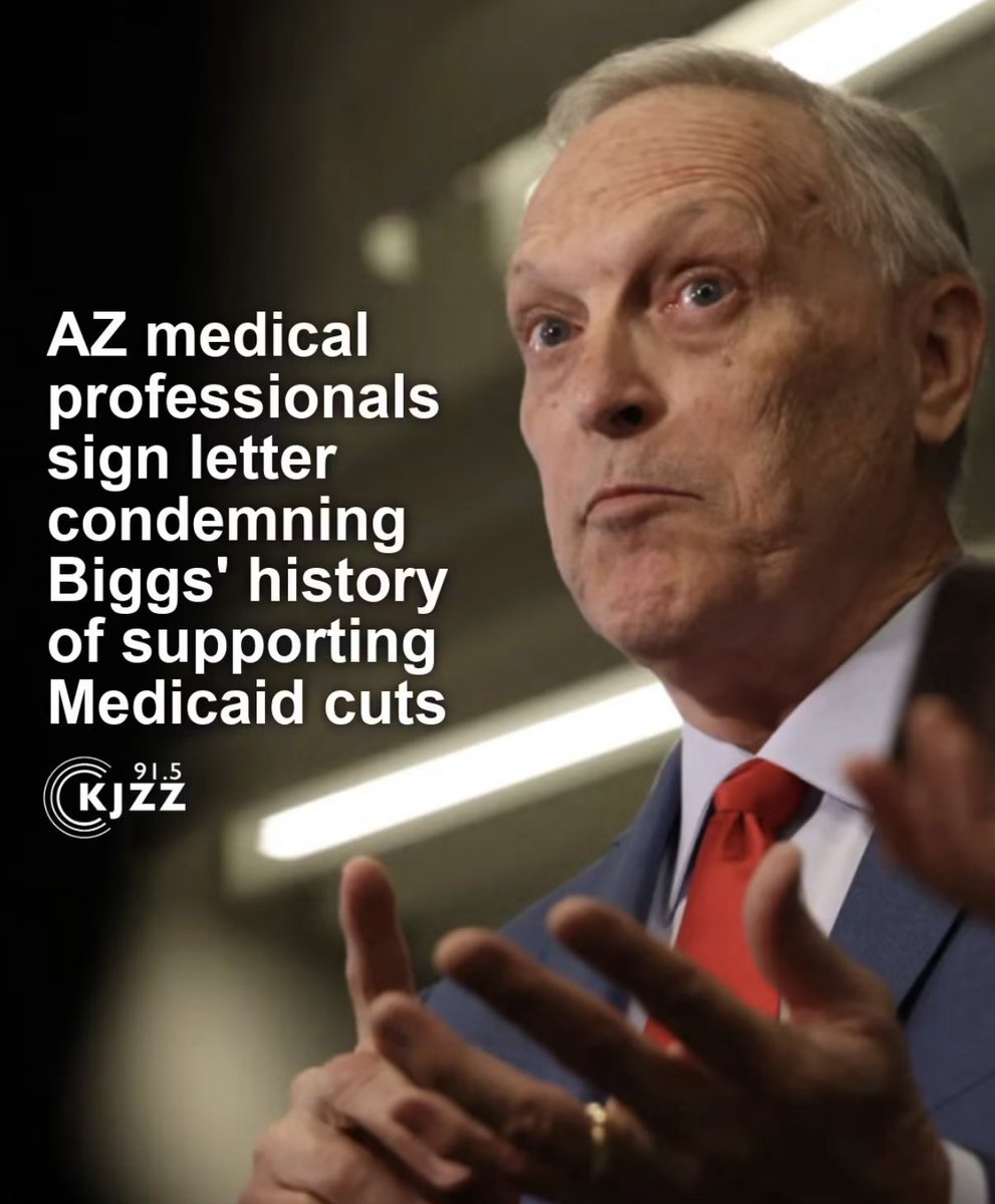 AnnieForTruth's tweet photo. Andy Biggs was involved in the planning of the January 6 insurrection and horrific  attack on our Capitol, then sought a pardon from Trump. He’s a liar, election denier and a disgrace. His campaign signs that are plastered around Arizona were paid for by TPUSA. Vote Katie Hobbs for Arizona Governor! 🇺🇸🇺🇸🇺🇸