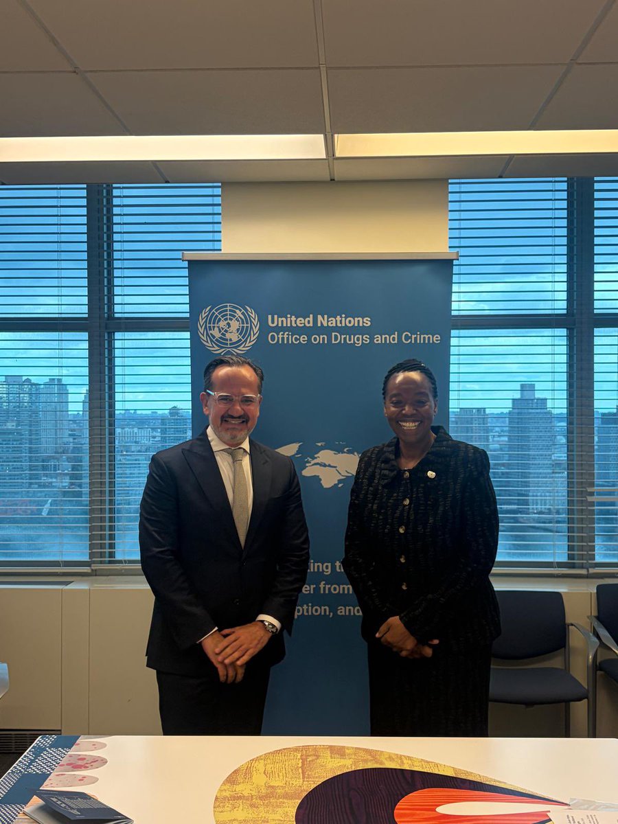 Monica_Juma_'s tweet photo. It was a pleasure to meet with Mr. Enrique Ochoa, Undersecretary for Multilateral Affairs and Human Rights, Secretariat of Foreign Affairs of Mexico on the sidelines of #UNGA81.

We discussed ways to strengthen the longstanding partnership between @UNODC and Mexico.

As we look towards the 2026–2031 UN Cooperation Framework, our focus remains on an integrated approach to counter transnational organized crime. 

Crucially, our cooperation leverages the ongoing UN80 institutional reforms. By streamlining UNODC operations and modernizing multilateral governance, we ensure that global crime-fighting initiatives are more agile, data-driven, and capable of addressing modern threats to the rule of law.

I look forward to our continued cooperation and scaling the impact of our work on the ground.