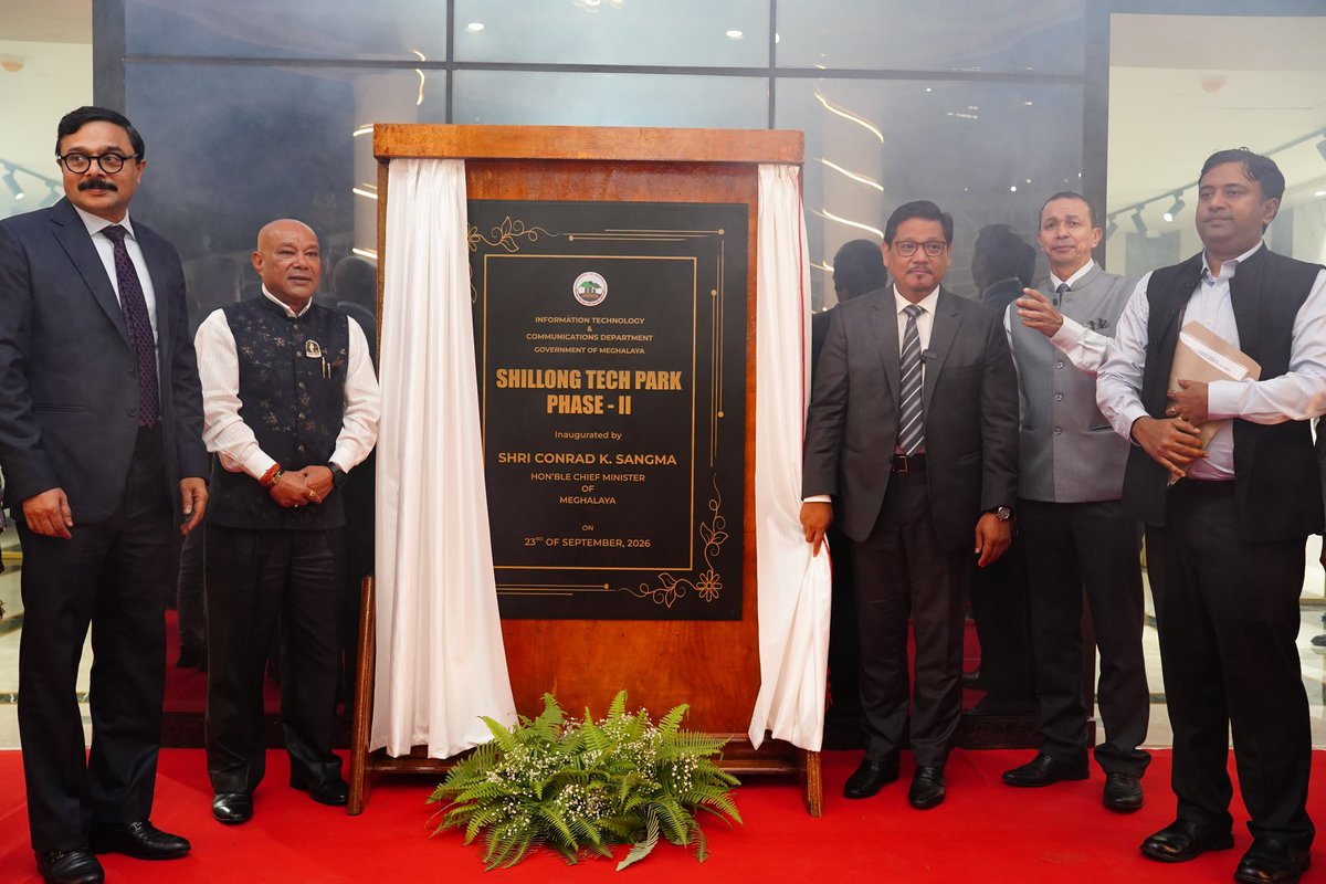 SangmaConrad's tweet photo. Elated to inaugurate Shillong Technology Park Phase II, a truly special and fulfilling moment.

The vision for an IT Park in Meghalaya began in 2008, with the dream of creating an ecosystem where innovation, entrepreneurship and technology could thrive.

Today, that dream is taking shape. I envision Meghalaya emerging as a hub for innovation, technology and solutions for the entire Northeast and the wider region, a place where people come to build, innovate, collaborate and find solutions. 

Shillong Tech Park II though inaugurated today is already booked out! This shows the growing potential and the preference of Meghalaya as the IT Hub of the North East.

With our young, tech-savvy population and growing infrastructure, we are creating the ecosystem to make this vision a reality.

The journey has begun, and the possibilities are immense.

@PMOIndia @AshwiniVaishnaw @GoI_MeitY