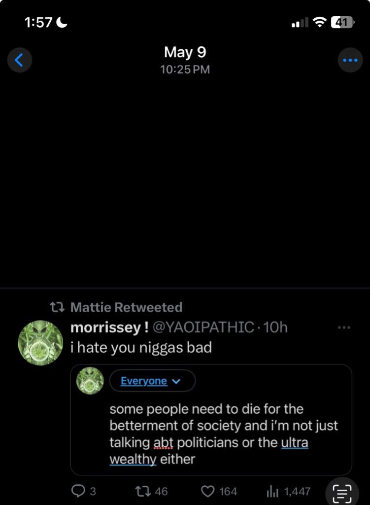pupocalypse's tweet photo. iicr, cobrah already had mattie blocked for a bit before they went on a week long intoxicated harassment spree, became more racially charged&amp;burned many bridges w/moots

smth snapped when realizing cobrah had blocked them, cue them embodying "yt woman tears🐊" persona &amp; all this https://t.co/eOvSAsn1Ef