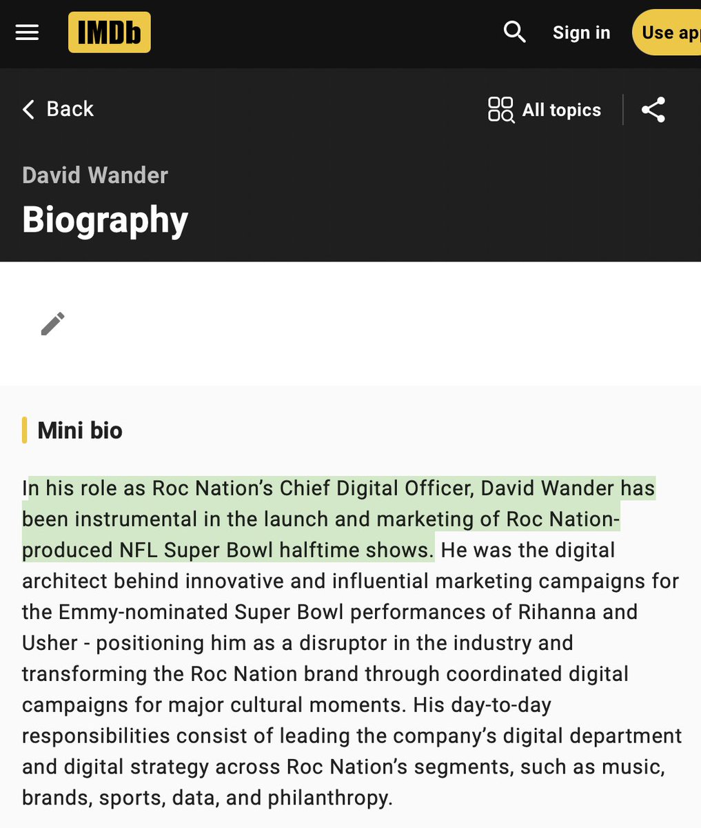 DeemTheDreem's tweet photo. I suppose this site can still be useful.

Evidence here that RocNation is directly in bed with Israeli Intelligence, on top of the direct connections to US intelligence (Alex Spiro) and federal informants (Perez). https://t.co/FG94ubilqM