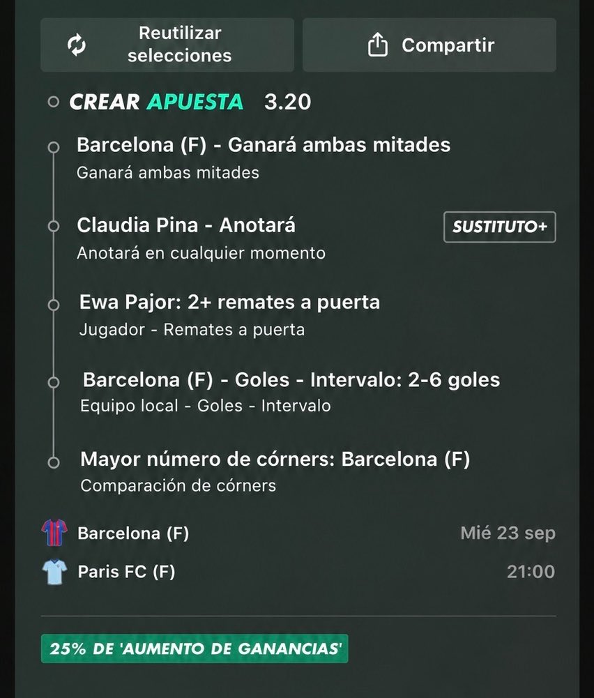 Tinencanalisis's tweet photo. Cuota 3.20

Barcelona F vs Paris Fc F

Os dejo este regalo por aqui 👇🏼 https://t.co/4pxXDPfeYE