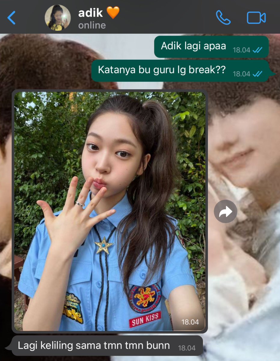 youngjaedepok's tweet photo. #nidjae few tweets au 
Edisi adit jere punya anak gadis 
Meet Adik (jingga) anak semata wayang yayah ibun kita 😆🫶
[ignore time stamps] https://t.co/7v5ny0iFRc