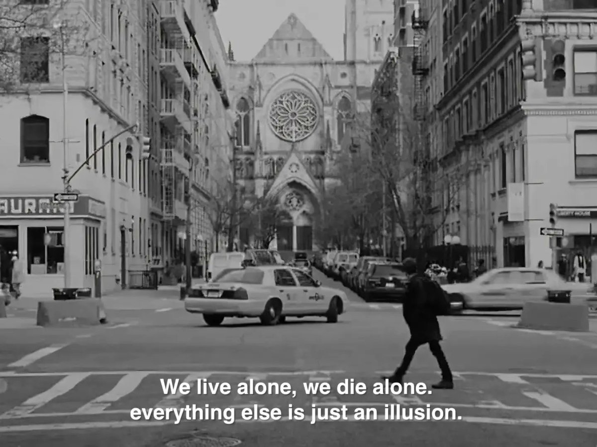 babmedd's tweet photo. We live alone, we die alone. Everything else is just an illusion. ♟️
#DeepThoughts #Cinematic #Quotes #Mood https://t.co/nQ20hbt6d0