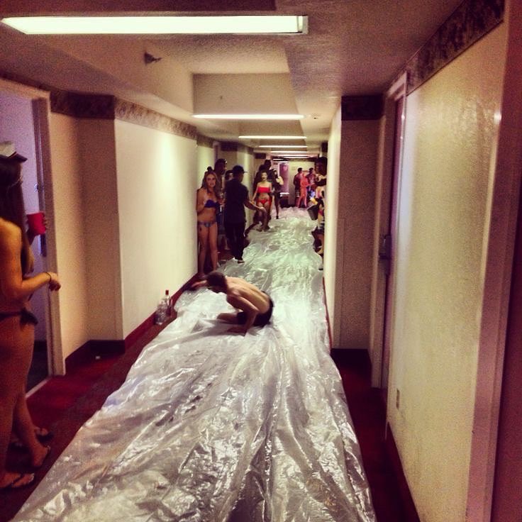 Thornyrosepatch's tweet photo. My workers are not real, someone took all the lube in the vending machine to make a diy slip n slide 😭 I’m not sure whether I should be impressed or disappointed https://t.co/aN6KylKCMV