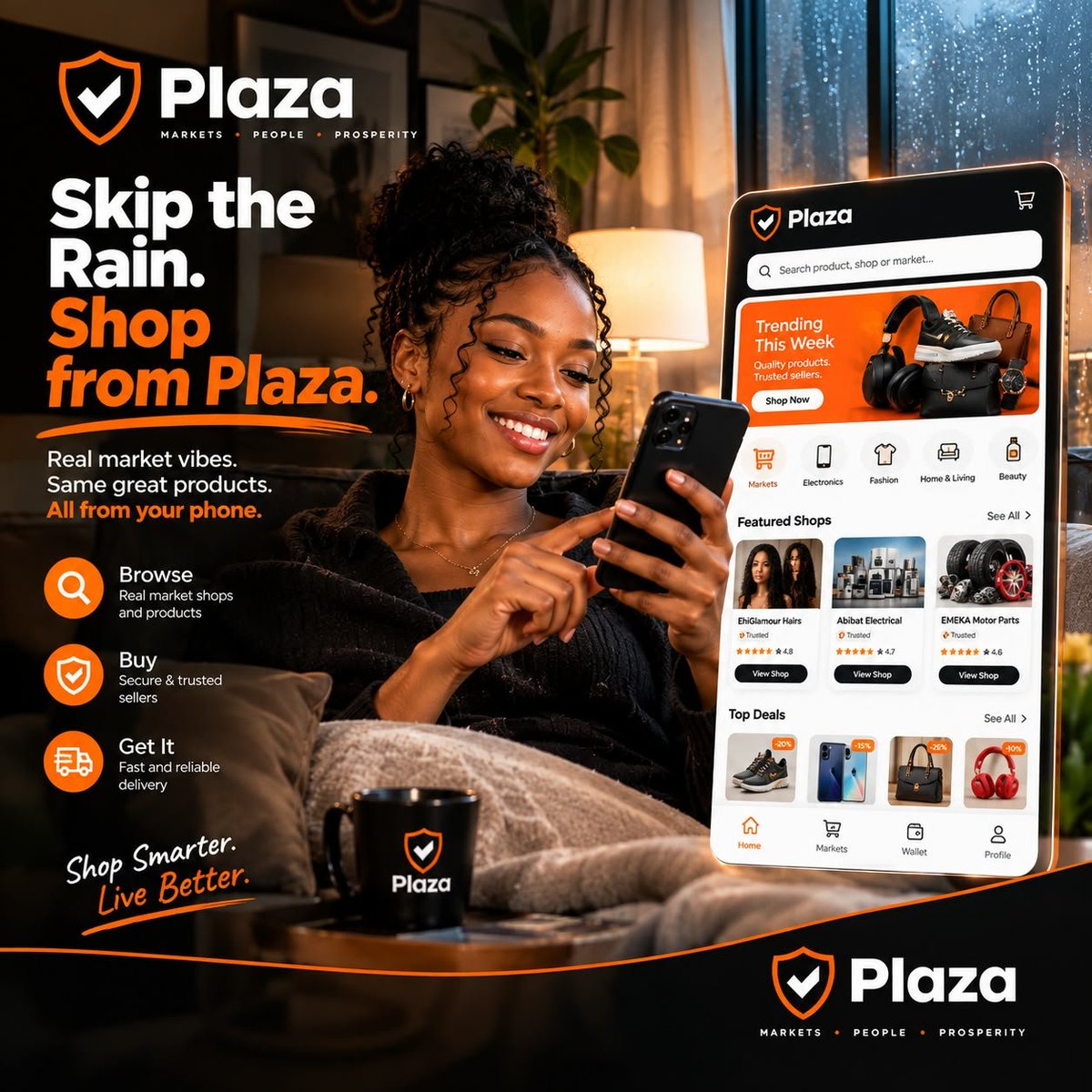 marketplaza_'s tweet photo. Soon, “I need to go to the market” might sound a little different.

The next time you need something from the market, you might not need to leave home.

Imagine having the whole market right in your pocket.

Welcome to Marketplaza.

Launching soon! #Marketplaza https://t.co/SA1IoePeGU