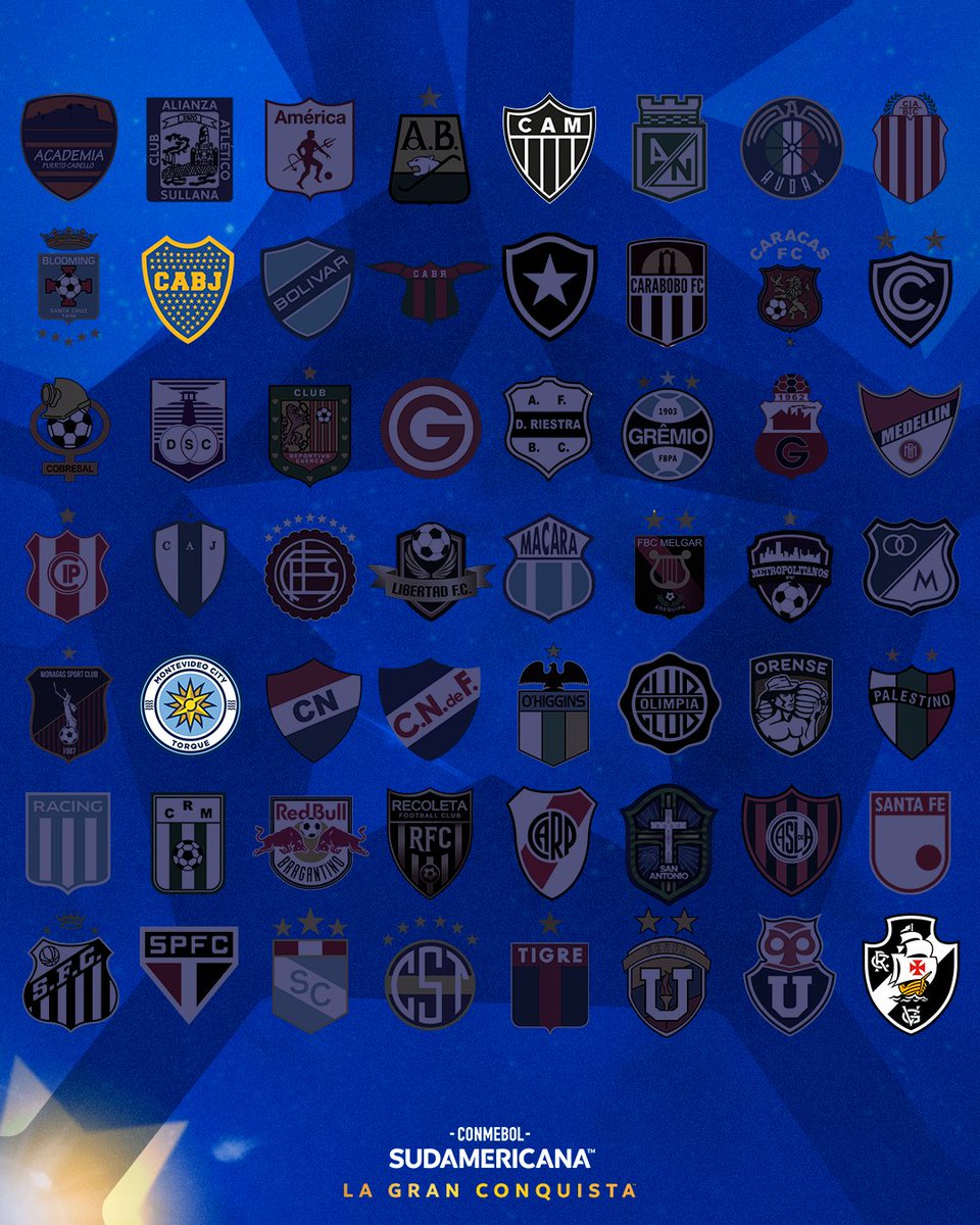 Sudamericana's tweet photo. 🏆🔝 ¡Tan solo quedan 4⃣ equipos en la busca de #LaGranConquista!

🔜 ¿Quién se quedará con la CONMEBOL #Sudamericana? https://t.co/IcdnjJElzk
