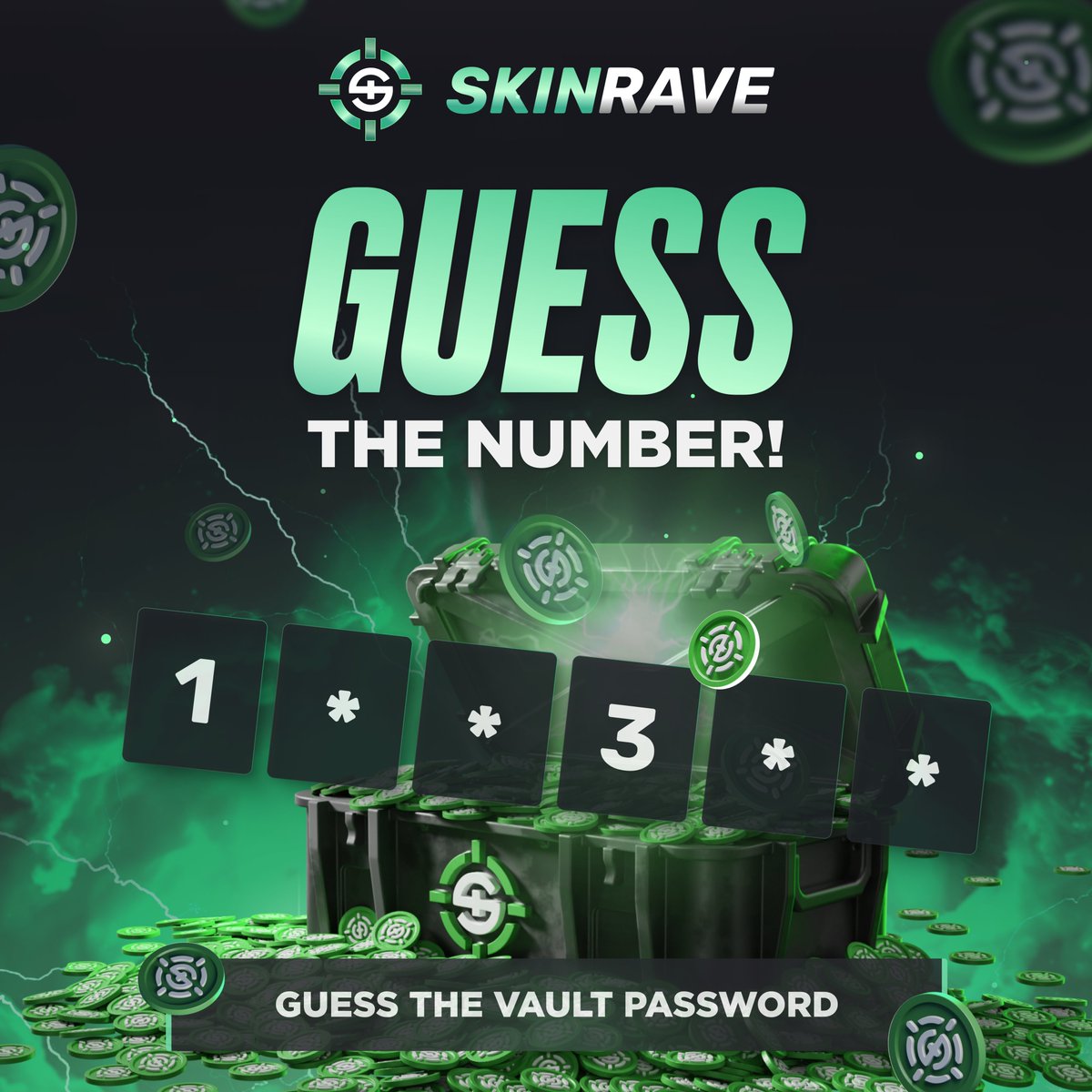 skinravegg's tweet photo. GUESS THE VAULT PASSWORD 🔐
Think you can crack it? 👀

Guess the password and, if you get it right, claim some FREE tokens! 💰
❌ Do not comment promocode when you find it. https://t.co/9YIT8UwMcH