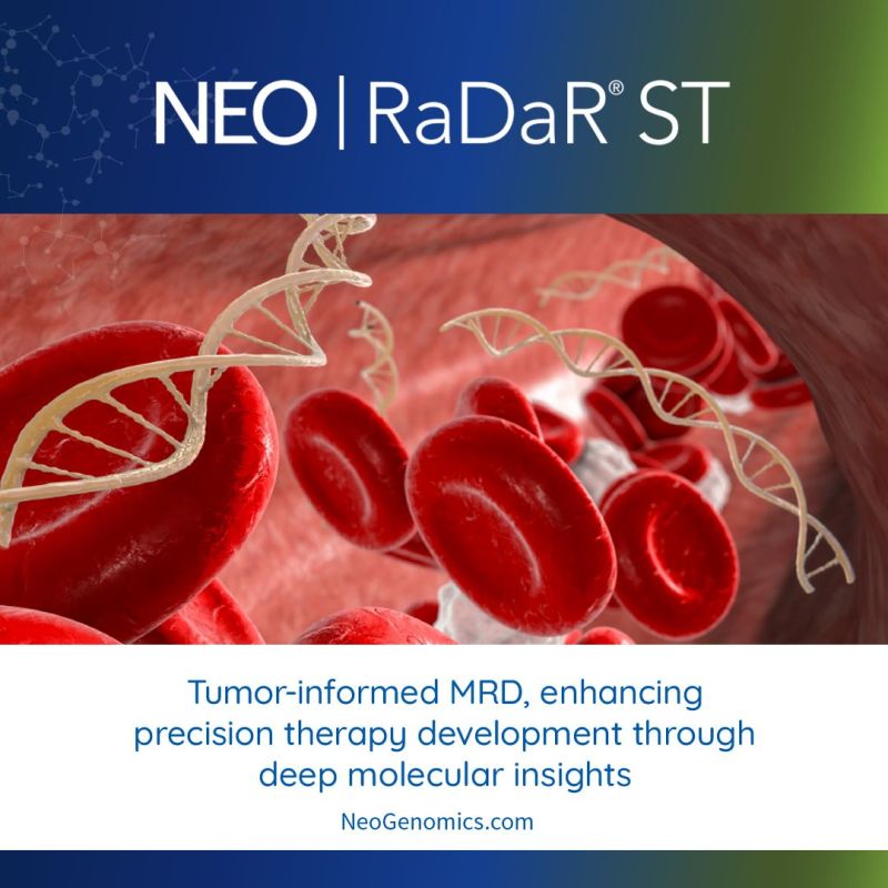 NeoGenomics's tweet photo. RaDaR® ST provides clear, actionable answers: https://t.co/uMhtb5Vj8d.

#NeoGenomics #RaDaRST #PrecisionOncology #MRD https://t.co/9rD74N8Q6C