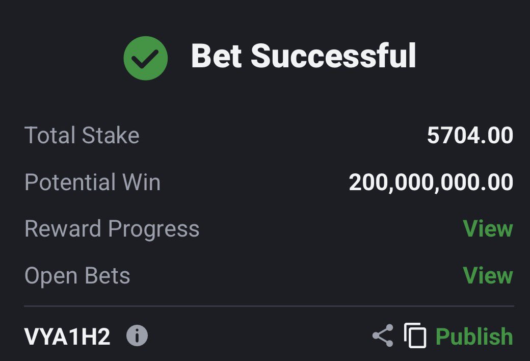 metuchizzy's tweet photo. We suppose chop this japa odds. I don’t know what to edit. 🍀🍀🍀🍀
🍀 ZZ5K6L 🍀 https://t.co/YFpRsNfEMr