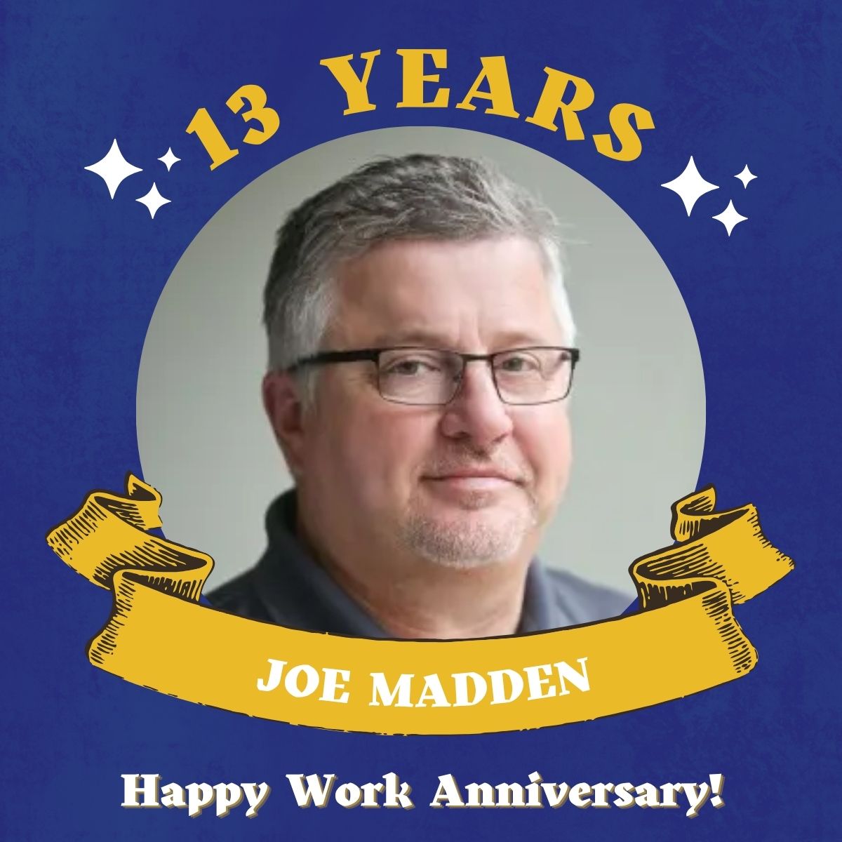 CForwardIT's tweet photo. Happy Work Anniversary, Joe! Thanks for 13 great years! https://t.co/WtCEHvlYHo