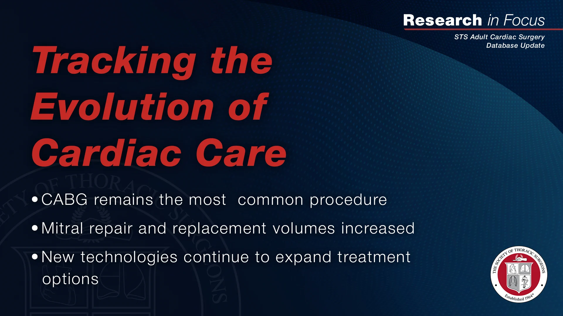The Society of Thoracic Surgeons on X: 