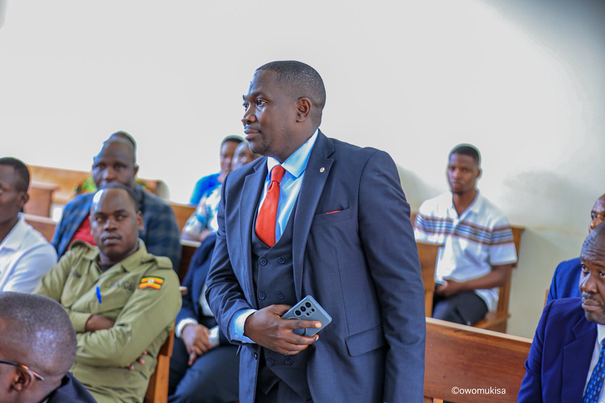 brucenahabwe1's tweet photo. PHOTOS: Hon. @GeorgeMusisi4 and his lawyers, alongside Hon. Nalukoola and Csl. Galisonga, appeared before the Wakiso High Court for the hearing of the election petition.

The NRM candidate, who came last in the 2026 election filed a petition against Hon George Musisi. https://t.co/MBeeIuPRIY