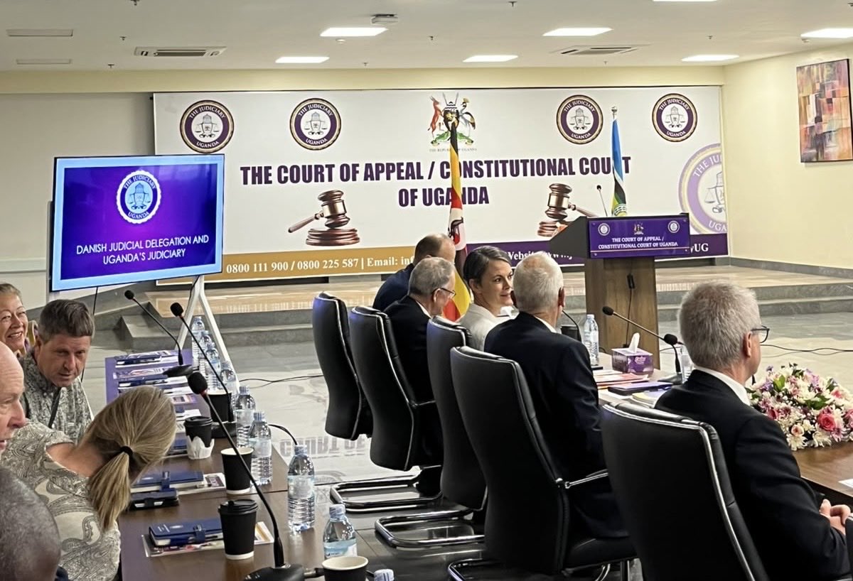 DKinUganda's tweet photo. Delegation of Danish judges visited Uganda’s Judiciary for a judicial exchange.
The visit brought judges from the two jurisdictions together to exchange experiences and learn from one another on the administration of justice, access to justice and other issues facing the courts. https://t.co/potgQQzlJq