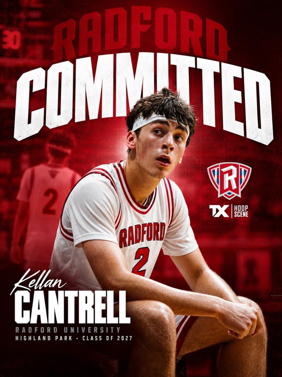 TXHoopScene's tweet photo. Kellan Cantrell is committed to Radford. ✅

Highland Park guard, class of 2027. Big senior season ahead! 

@kellan_cantrell
@ScotsHoopsHP
#TXHoopScene https://t.co/OYSepPeLUb