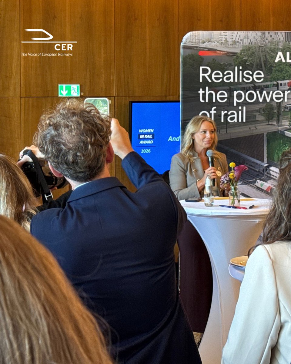 CER_railways's tweet photo. The Women in Rail Award is organised by @Transport_EU, @ERA_railways, @EURail_JU, @UNIFE, @EIMrail, @AleDrivers and CER.

Tha award is an initiative that builds upon the #WomenInRail Agreement, furthering its mission to promote gender diversity &amp; inclusion within the rail sector. https://t.co/dvuN6PIBFR