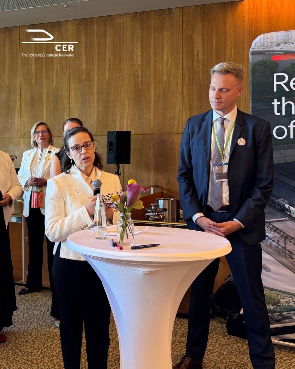 CER_railways's tweet photo. The Women in Rail Award is organised by @Transport_EU, @ERA_railways, @EURail_JU, @UNIFE, @EIMrail, @AleDrivers and CER.

Tha award is an initiative that builds upon the #WomenInRail Agreement, furthering its mission to promote gender diversity &amp; inclusion within the rail sector. https://t.co/dvuN6PIBFR
