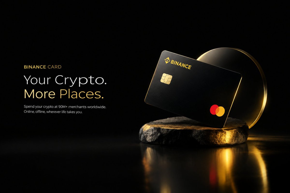 Satoshi_B_T_C's tweet photo. Crypto becomes more useful when you can actually use it for normal things.

That’s what I find interesting about @binance Card.

For eligible users in supported markets, the Card can connect your crypto balance with everyday spending at supported merchants.

You could use it for things like:

• Ordering food
• Online shopping
• Paying for subscriptions
• Booking hotels or travel
• Everyday purchases
• Tap-to-pay through supported wallets
• Other online and offline payments where available

And you still get control over how your crypto is used.

You can select your funding source, set payment priority for supported assets, check spending limits and manage your virtual card from the Binance app.

So instead of thinking about crypto only as something you buy and hold, the Card gives eligible users another way to use it in their daily routine.

The important part is checking which countries, assets, merchants, fees and features are currently supported before using it.

Crypto is becoming less about just holding coins and more about having practical ways to use them.

#LearnWithBinance

#BinanceAcademy

#Binance