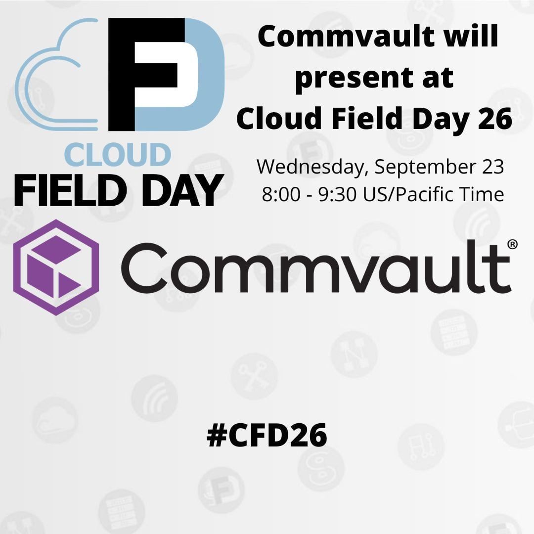 TechFieldDay's tweet photo. Cloud Field Day 26 #CFD26 begins now! ๐
Watch @Commvault and @ClumioInc ๐ด LIVE now on YouTube, LinkedIn, or on our website.
๐ป https://t.co/YgkNO1SZoo
๐น https://t.co/iiGm8libUQ
@DemitasseNZ @TechFieldDay #CFD26 #CloudPlatform #AI https://t.co/SeT4KuN985