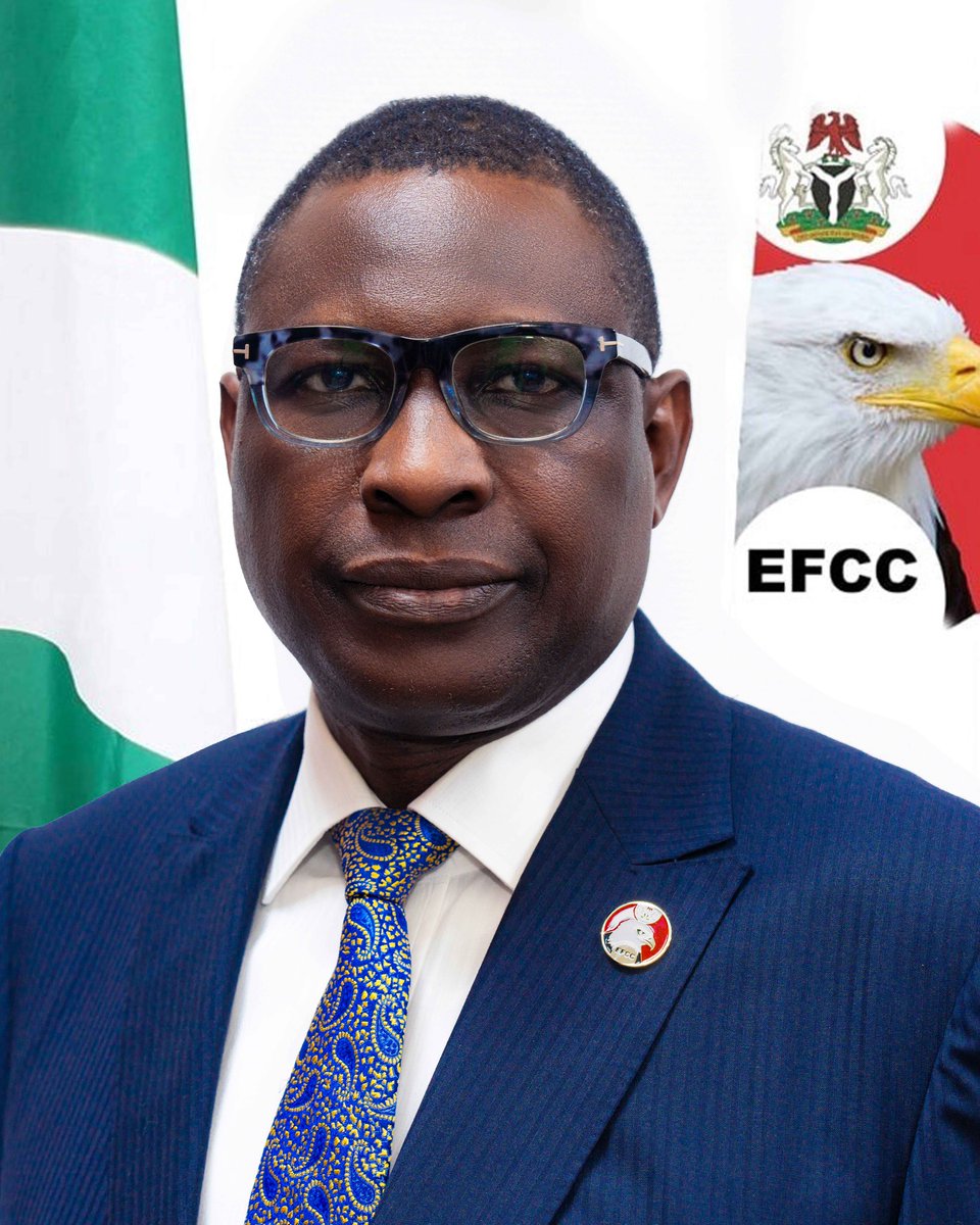 officialEFCC's tweet photo. New Official Portrait of the EFCC's Chairman, Mr. Ola Olukoyede https://t.co/7EZceOI2xd