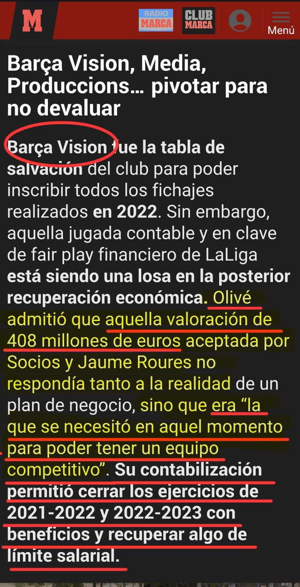 MikaRM26's tweet photo. ¡Hola @Tebasjavier!
 ¿Qué piensa hacer @LaLiga ahora que el propio tesorero del Barça acaba de admitir públicamente que la valoración de 408 millones de Barça Vision fue un falseamiento de cuentas y se hizo porque «era lo que se necesitaba» para saltarse las normas y poder inscribir jugadores?

​Con esa trampalanca inscribieron en 2022.
 ¿Habrá sanción o solo tuits contra el Real Madrid?