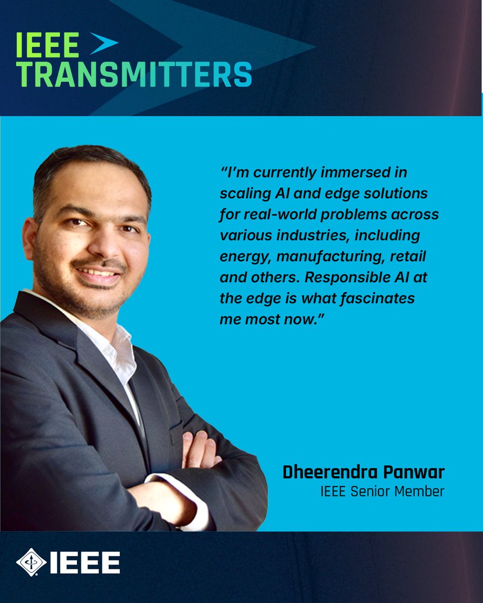 IEEEorg's tweet photo. The technology leaders advancing global progress are rarely standing still. 

IEEE Transmitters are advancing research, connecting communities and scaling responsible innovation across global industries.

Explore their insights: https://t.co/HAzbHPONu2 https://t.co/NJfKXlTm8I