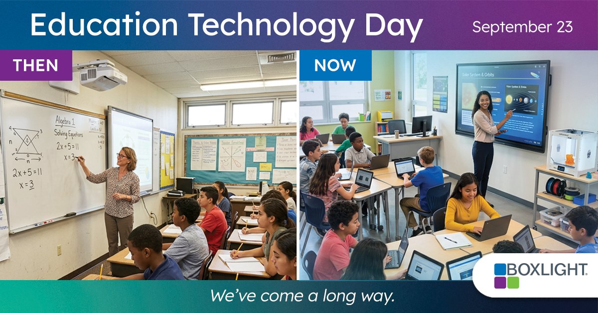boxlightinc's tweet photo. National Education Technology Day: the best tech is the kind teachers forget about because it just works! 💻✨ https://t.co/JrjYqHryw7 #EdTechDay #K12 #Boxlight https://t.co/nOUtgwl4OB