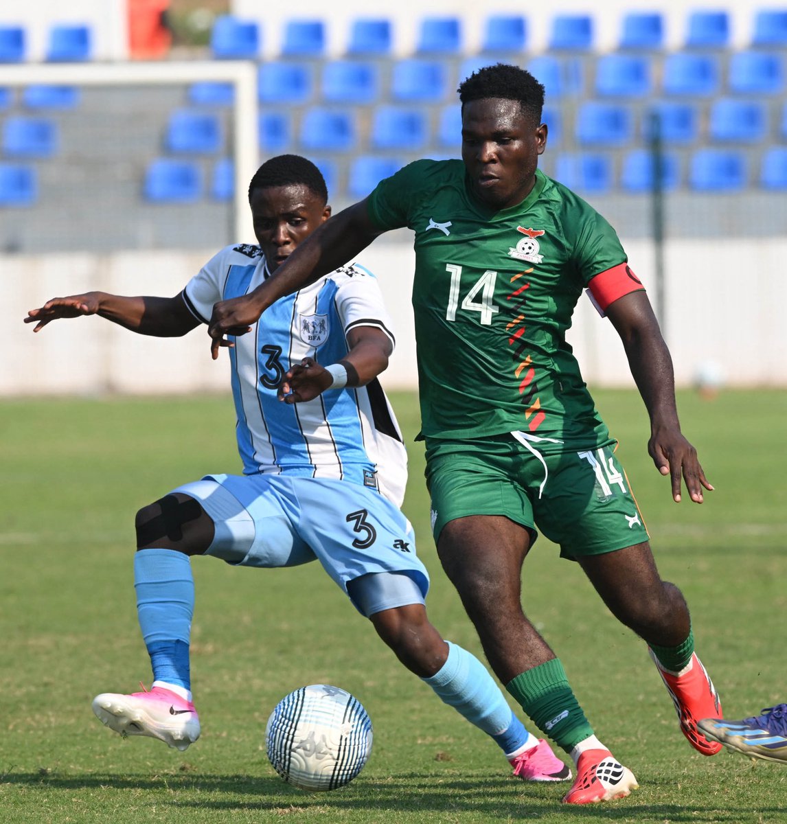 KillerpassBOTS's tweet photo. #CosafaU20 GROUP C Result  #KillerPass
Zambia 3-1  Botswana
Daniel Silubonde (pen 8', 64' ), John Foloko | Kent Murandu

The Young Zebras bow out of the tournament without a win

•Botswana 0-0 Comoros
•Botswana 0-3 Malawi
•Zambia 3-1 Botswana

📸 Cosafa https://t.co/2iM2fiq2DB