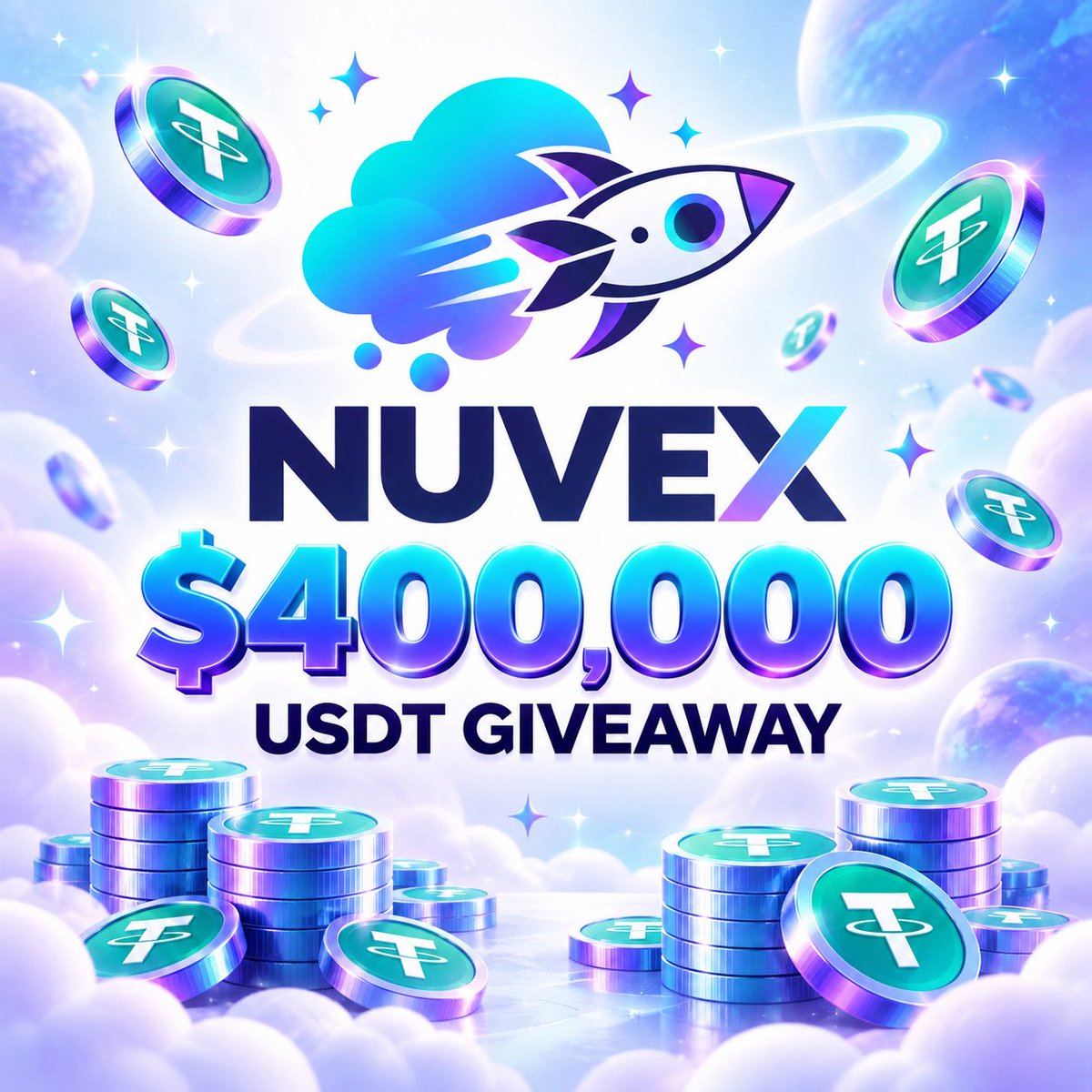 nuvexfamily's tweet photo. GIVEAWAY 4000,000- $USDT from NUVEX FAMILY each will receive 200 $USDT for 2,000 fastest people 🔥

✅Follow @nuvexfamily 
✅RT + Like ❤️ 
✅Comments $Sol address 

Giveaway ends in 12 hours ⏳ https://t.co/ZjB9dJKXfL