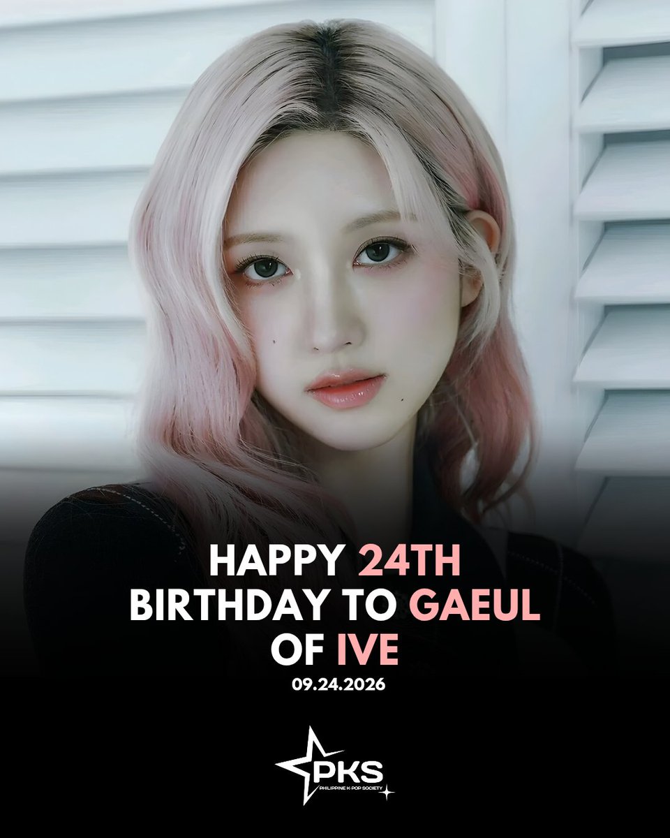 PKS_Official's tweet photo. Happy 24th Birthday to #Gaeul of #IVE! 🥳🎉 https://t.co/T3MUQ1s3gh