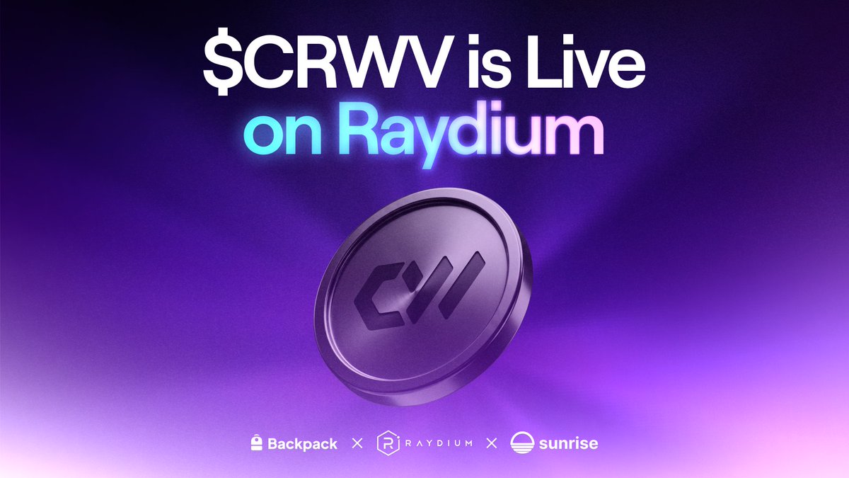Raydium's tweet photo. $CRWV is live on Raydium.

CoreWeave is an AI cloud infrastructure company providing GPU compute, storage, and networking for large-scale AI training and inference.

Now trading 24/7 on Solana via @sunrise and @Backpack Securities. https://t.co/LTDlxfb2Op
