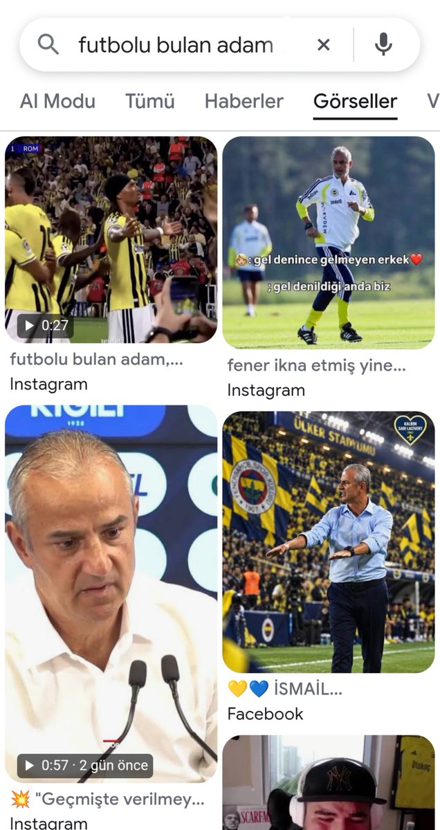 2S1453's tweet photo. Google'a "Futbolu bulan adam" yazınca bilin bakalım kim çıkıyor?
Ben çok şaşırmadım da belki çok şaşıranlar çıkacaktır..
#ismailkartal
#Fenerbahçe https://t.co/iJeigtxanU