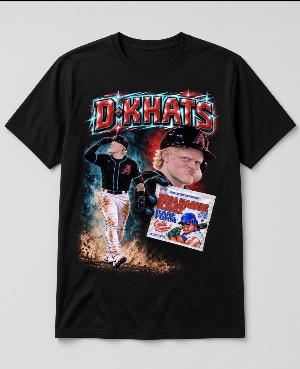 Arzaarzito's tweet photo. New Character unlocked: Khat Man x Dbacks Tee 💧💧 @Dbacks
#dbacks #khat #khatman #rareform43 https://t.co/MZytxFjaY0