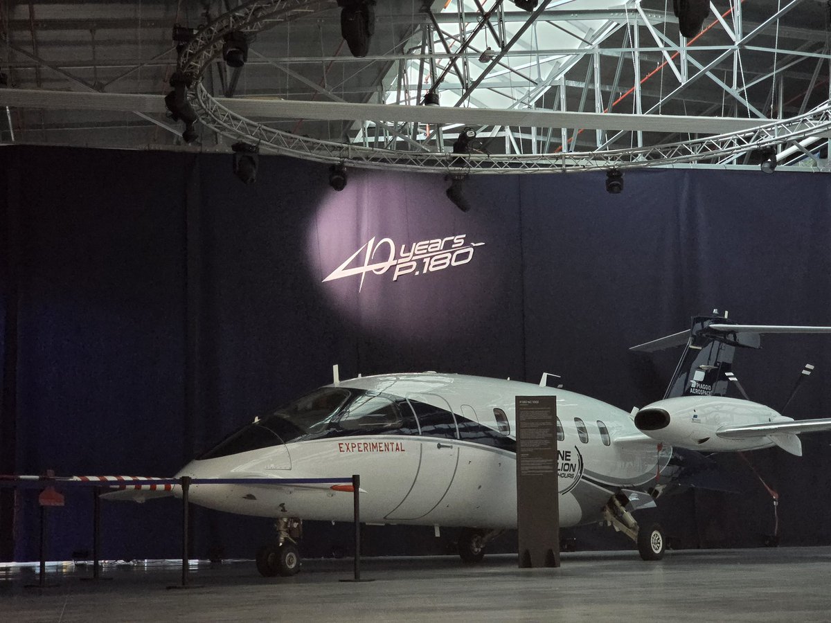haluk's tweet photo. Today I was proud to welcome our esteemed guests to Baykar Piaggio Aerospace to celebrate 40 years of the P.180.

In 1884, Rinaldo Piaggio began his workshop in Genoa. 100 years later, in 1984, Özdemir Bayraktar began his own workshop.

Two pioneers, two workshops, born a century apart—both driven by the courage to create what did not yet exist.

Today, we celebrate that spirit of innovation. Together, we will write the next 40 years of innovation.
🇮🇹 🤝 🇹🇷