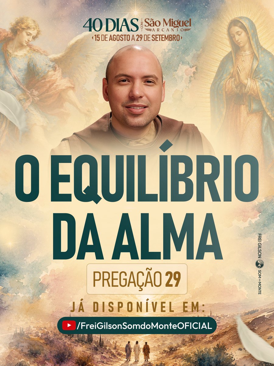 FreiGilsonCMES's tweet photo. Depois do Santo Rosário, às 4h da manhã, temos sempre uma pregação. E hoje Deus falou muito ao nosso coração através dela.

A pregação já está disponível no canal do YouTube e no podcast oficial Frei Gilson / Som do Monte.

E você que já conseguiu assistir, me conta aqui nos comentários: o que Deus falou ao seu coração através dessa pregação?

Link: https://t.co/19oSOEYBg1