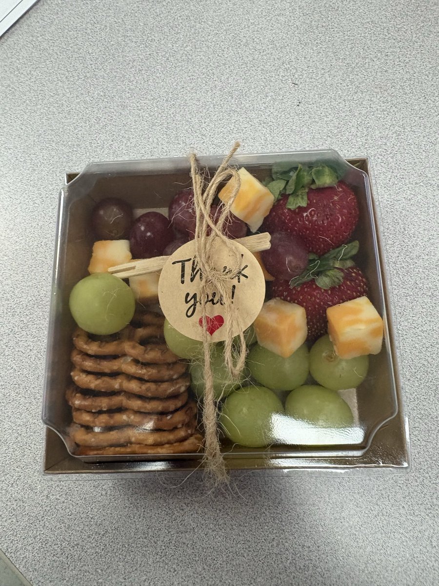 RS_BSybert_SPED's tweet photo. So thankful for the sweetest surprise from our amazing admin today! The charcuterie board was absolutely perfect and made my day. Feeling appreciated and grateful to be part of such a supportive team. #togetherwerisetogetherwethrive. https://t.co/4Nn6vhTJq4