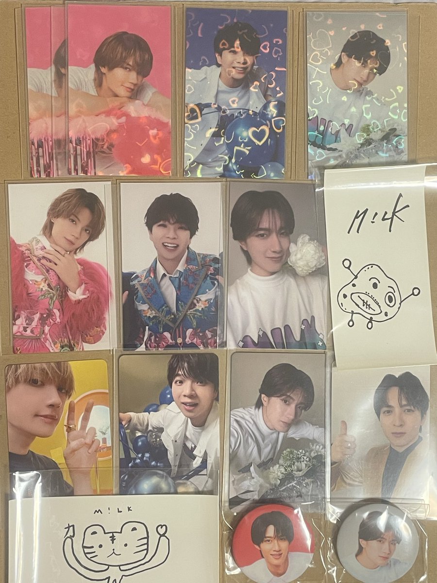 colu03's tweet photo. M!LK ミニアルバム LOVE ENG!NEトロピカル衣装 ラキドロ 会場限定 リリイベ ハイタッチ会 クリアトレカ 交換
譲→1,2枚目画像 佐野 吉田 塩崎 山中 曽野
求→3枚目画像参照❤️‍🔥優先 過去吉田トレカ
缶バッジ吉田
特にクリアトレカ求めています
都内手渡し>郵送
比率違いも物によっては可能🙆🏻‍♀️ https://t.co/VJDjhNxSfl